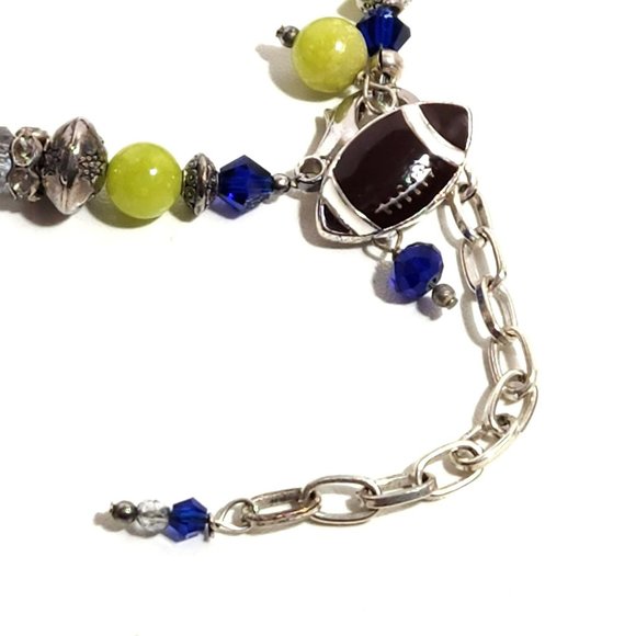 Seahawks Seattle Blue Green Football bracelet - Picture 5 of 9